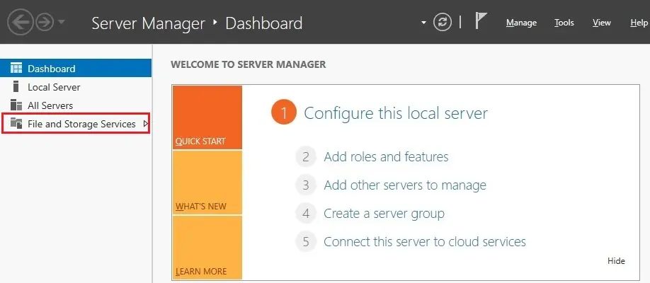 server manager