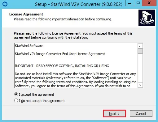 starwind v2v converter license