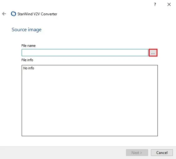 starwind v2v source image