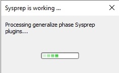 sysprep is working