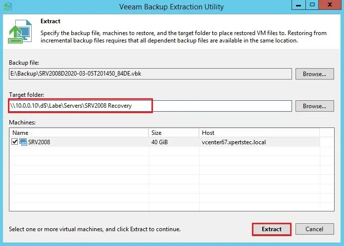 veeam backup extractor utility