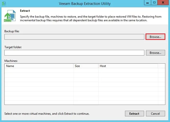 veeam backup extractor utility