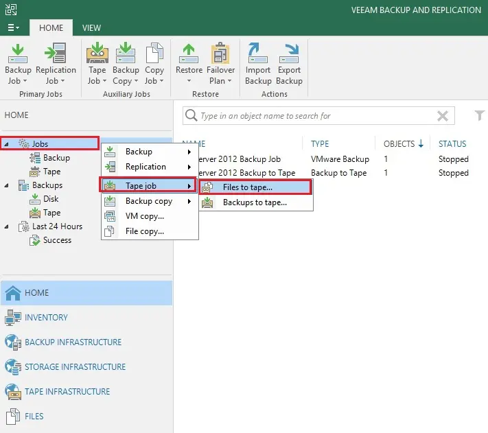 veeam console