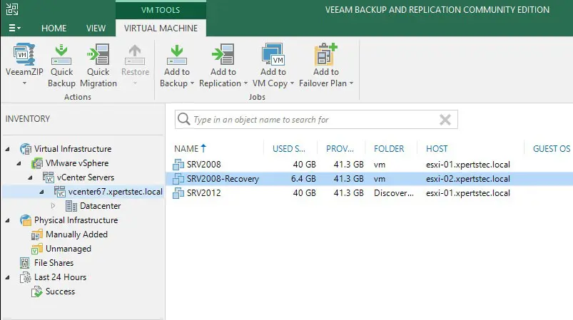 veeam virtual machine