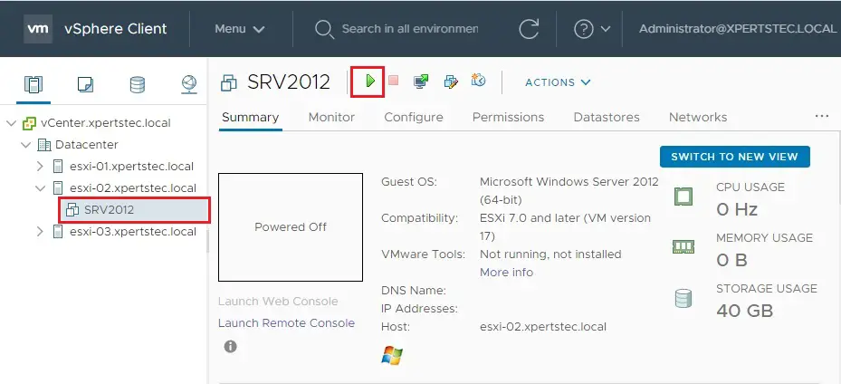 vmware vsphere client