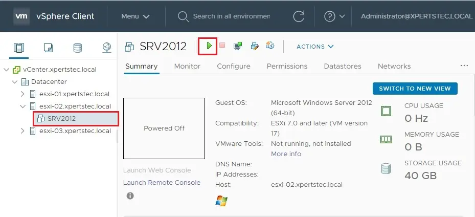 vmware vsphere client