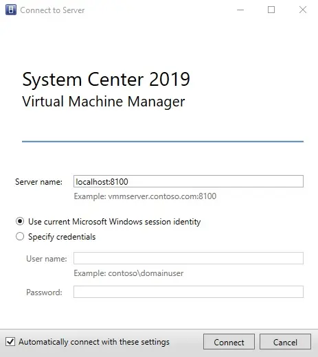 vsystem center virtual machine manager