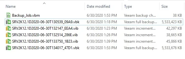 windows folder .vbk