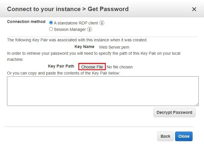 aws key pair path