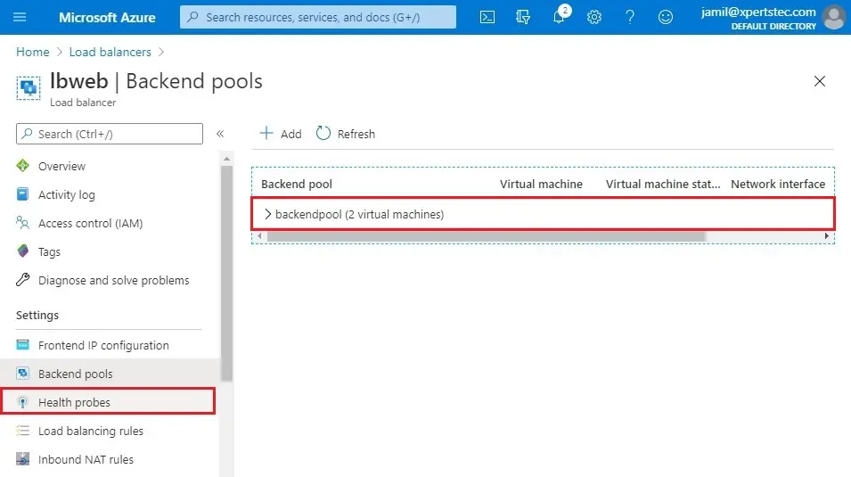 azure backend pool