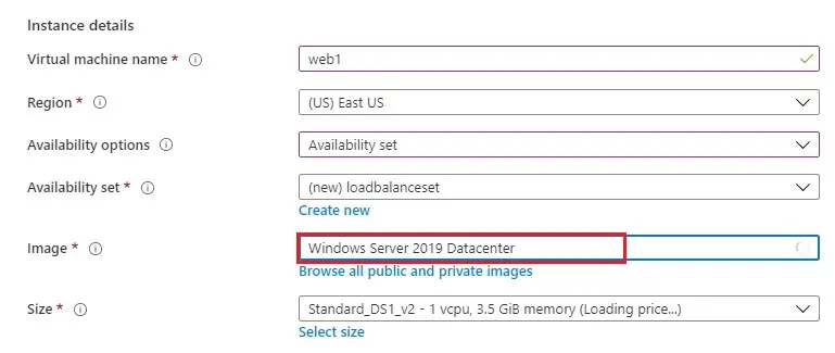 azure instance details