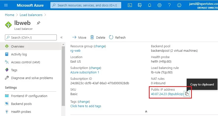 azure load balancer overview