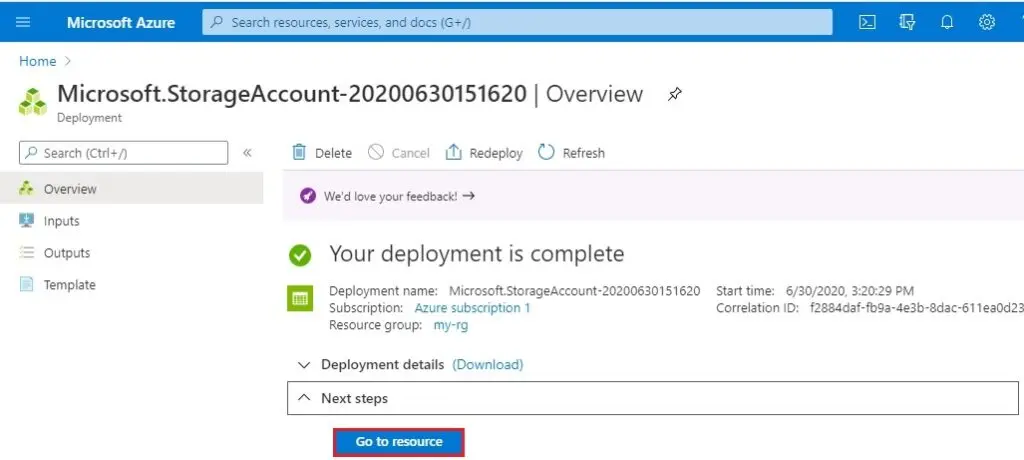 azure storage account overview