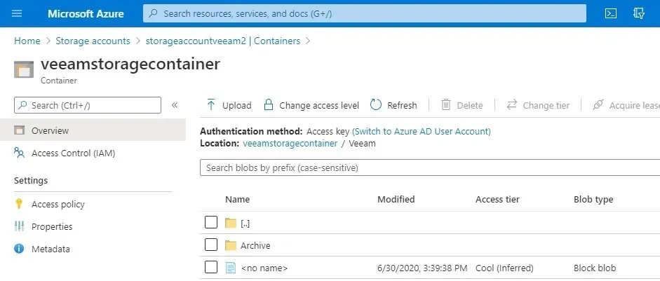 azure storage account