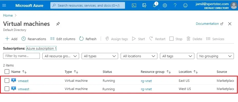 azure virtual machine