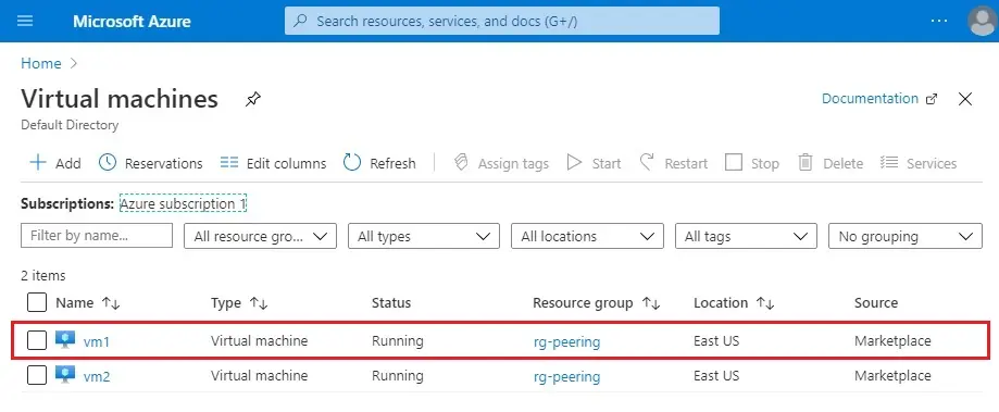 azure virtual machine