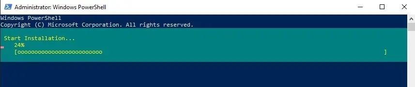 installing iis powershell