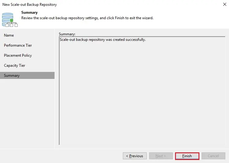 new scale-out repository summary