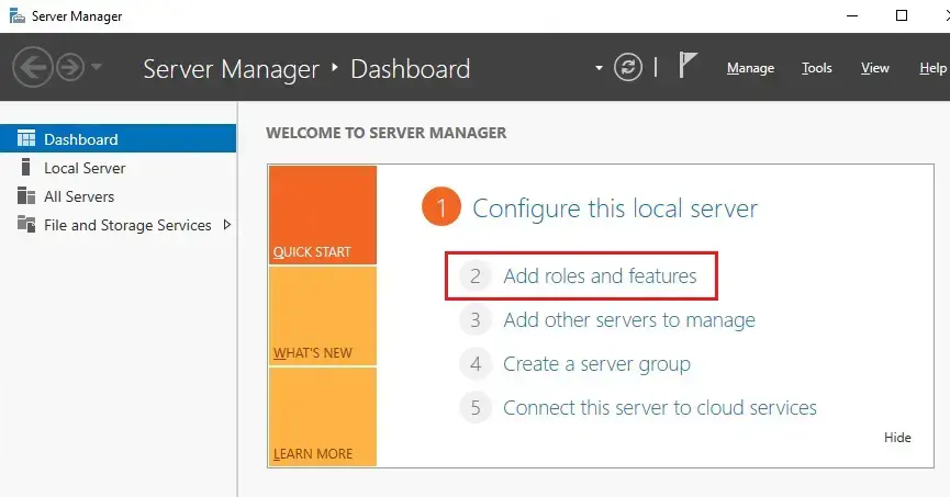 server manager