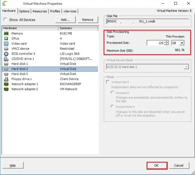 vmware virtual machine property