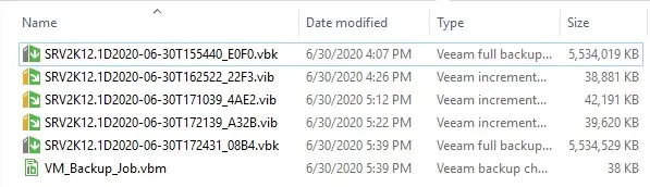 windows folder .vbk