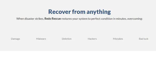 Redo Rescue backup software