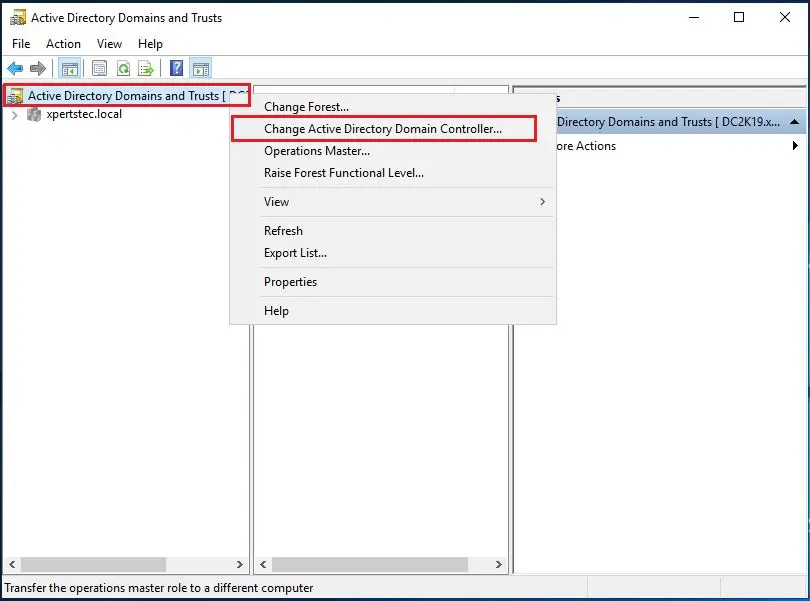 active directory domain and trust