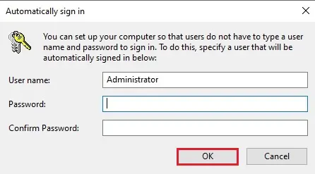 automatically sign in