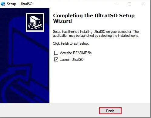 completing the ultraiso setup