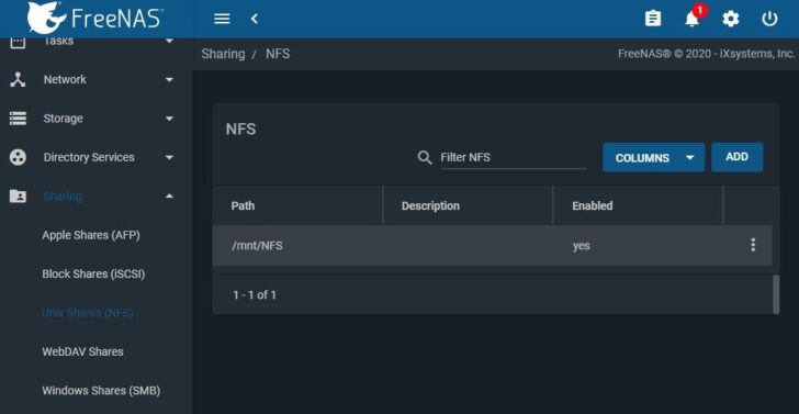 mac nfs manager connect to freenas