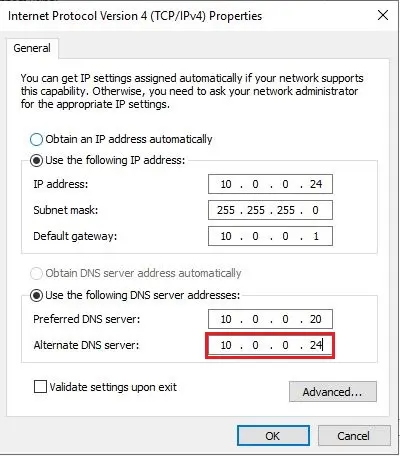 internet protocol properties