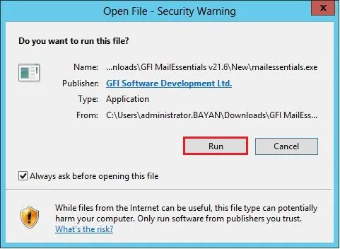 open file security warning