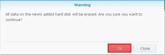 synology add disk