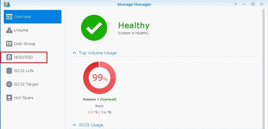 synology nas storage manager