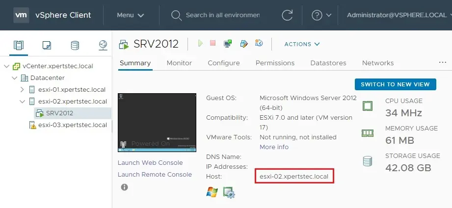 vmware vsphere client