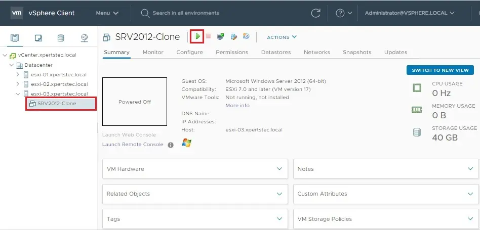 vmware vsphere client