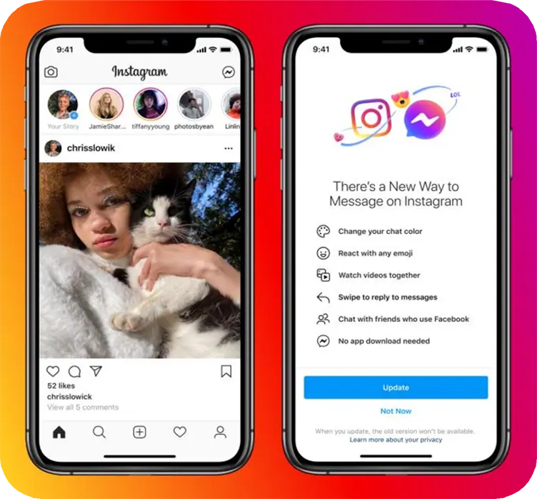 Facebook Messenger and Instagram into a new messenger