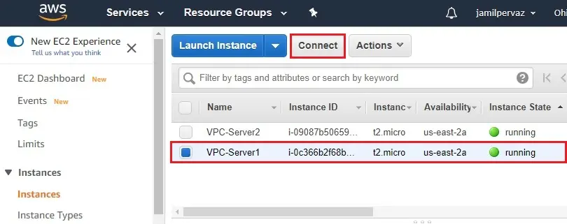 aws instance connect