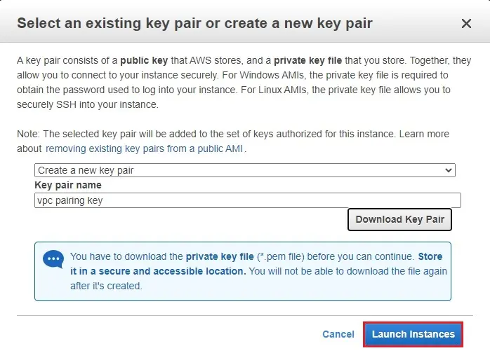 aws key pair name