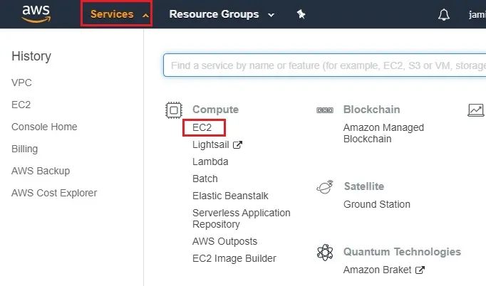 aws management console