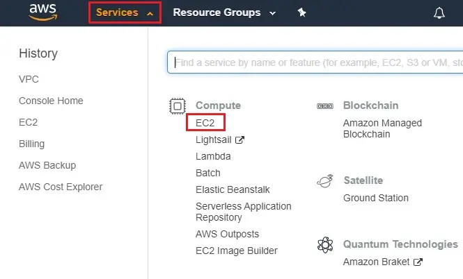 aws management console