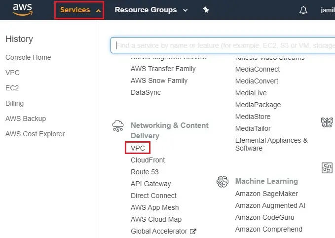 aws resource manager services