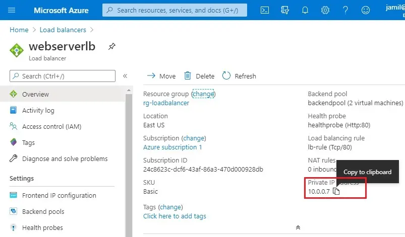 azure load balancer overview