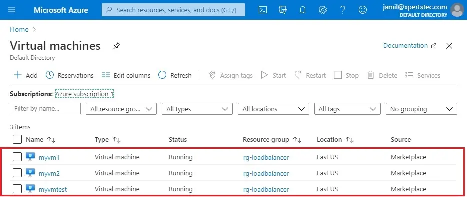 azure virtual machine