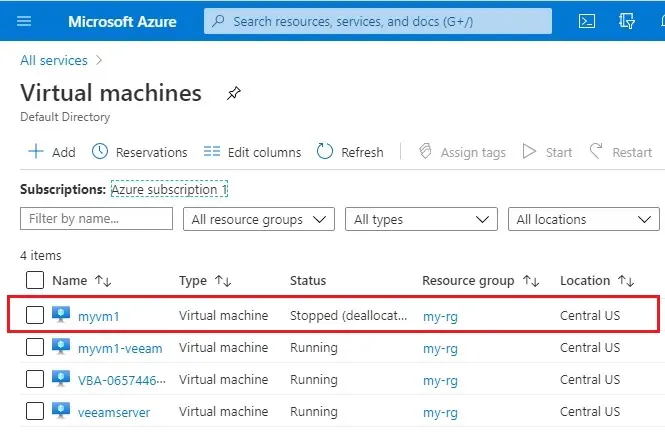 azure virtual machines