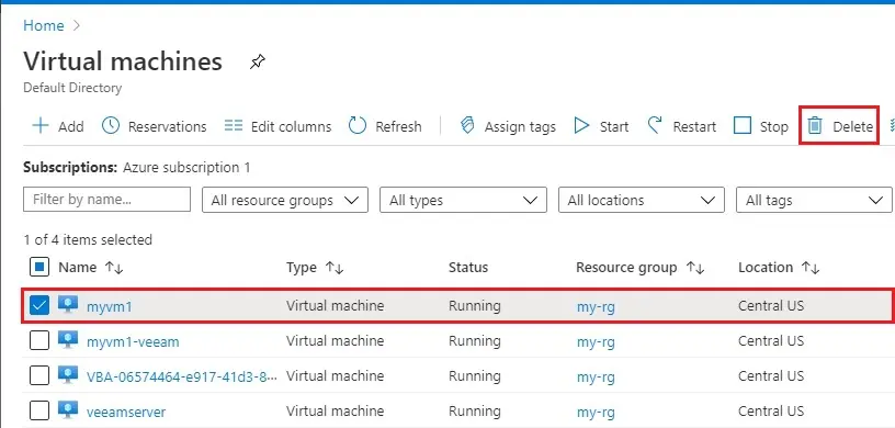 azure virtual machines