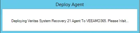 deploying veritas system recovery agent