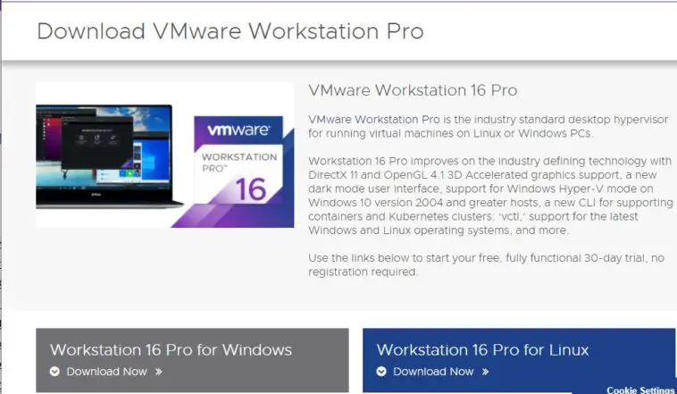 vmware workstation pro 16 64 bit download