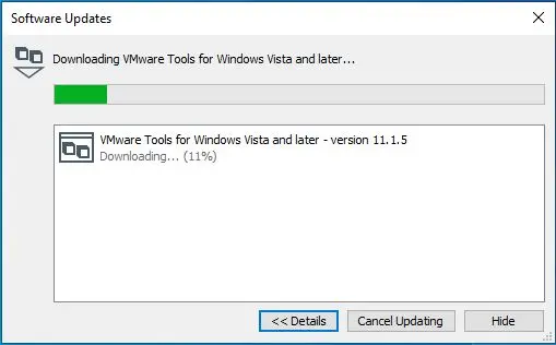 downloading vmware tools