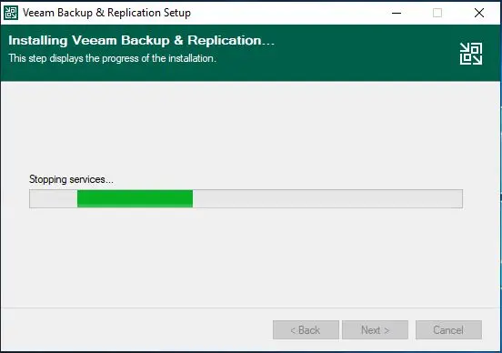 installing veeam backup